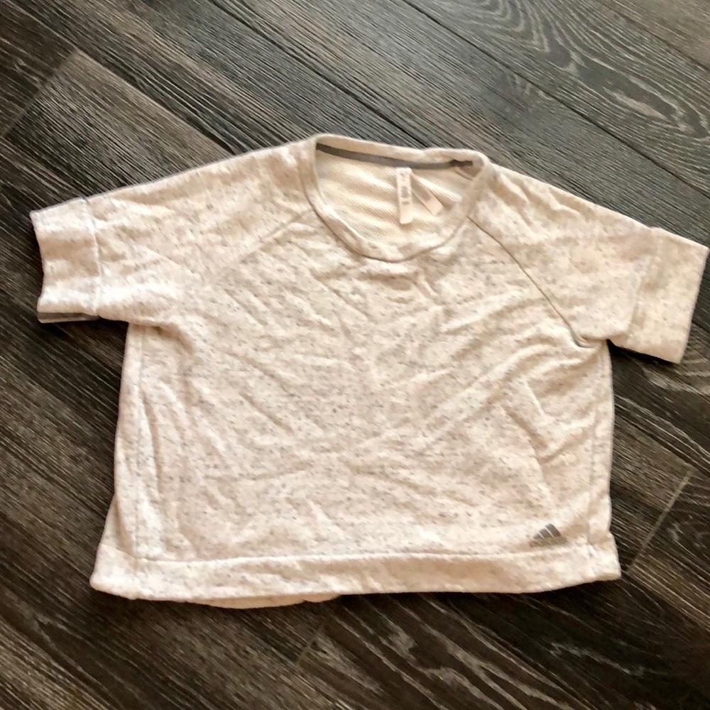 Adidas Cropped Short Sleeved Sweatshirt
